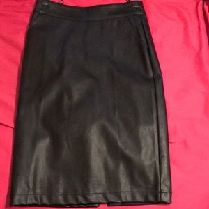 “Leather” skirt